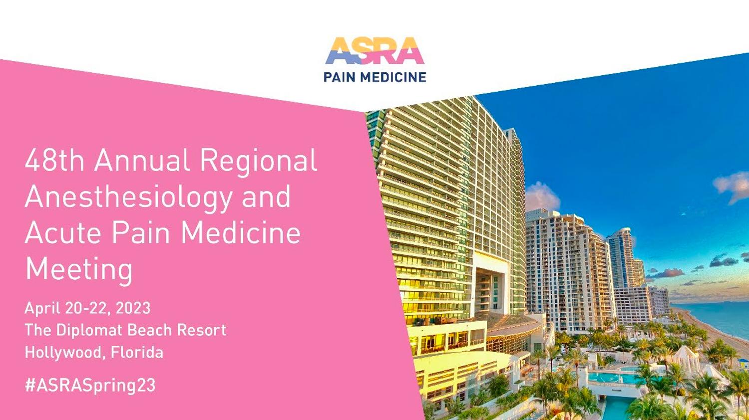 48th Annual Regional Anesthesia & Acute Pain Medicine Meeting INTEGRA